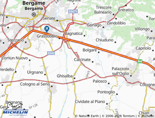 MICHELIN Cavernago map - ViaMichelin
