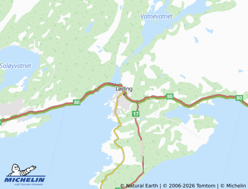 MICHELIN-Landkarte Løding - ViaMichelin