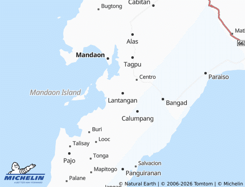 MICHELIN Lantangan map - ViaMichelin