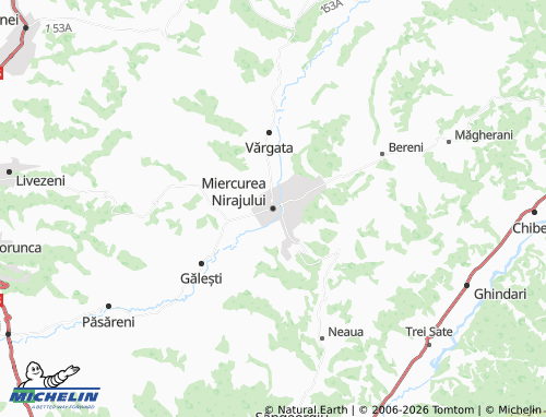 MICHELIN Miercurea Nirajului map - ViaMichelin