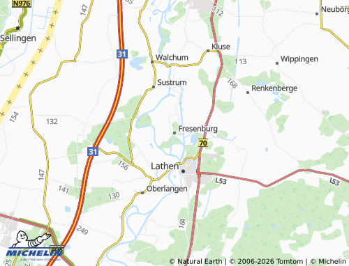 MICHELIN Fresenburg map - ViaMichelin