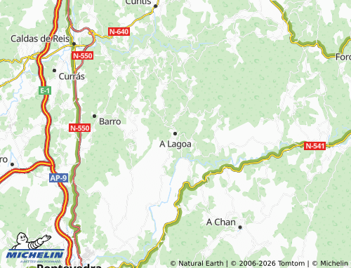 MICHELIN A Lagoa map - ViaMichelin
