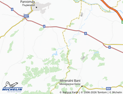 MICHELIN Ezerovo map - ViaMichelin