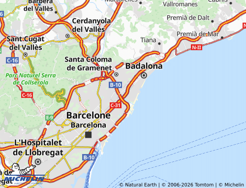 Carte MICHELIN Sant Adrià de Besòs - ViaMichelin