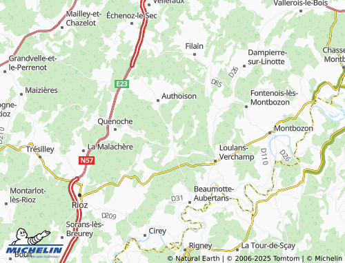 MICHELIN Villers-Pater map - ViaMichelin