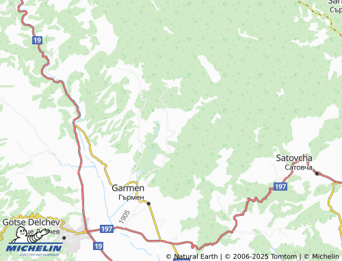 MICHELIN Gorno Dryanovo map - ViaMichelin