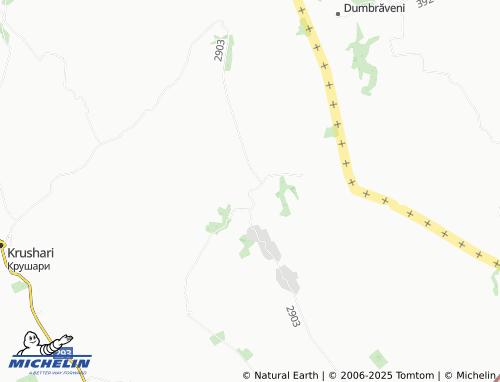 MICHELIN Krasen map - ViaMichelin