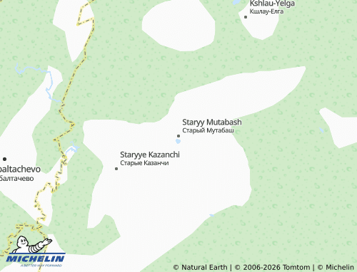 MICHELIN-Landkarte Staryy Mutabash - ViaMichelin