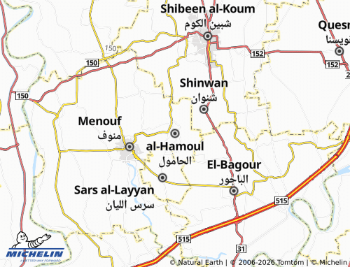 MICHELIN-Landkarte al-Hamoul - ViaMichelin