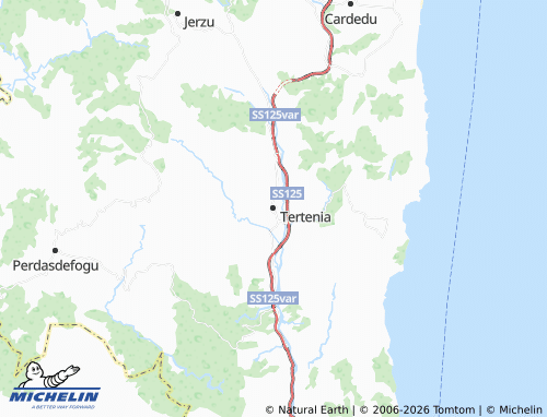 Mapa MICHELIN Tertenia - ViaMichelin