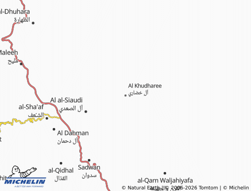 Carte MICHELIN Al Khudharee - ViaMichelin