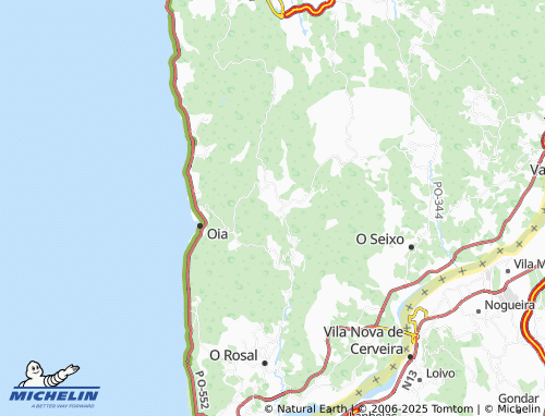 MICHELIN Burgueira (San Pedro) map - ViaMichelin