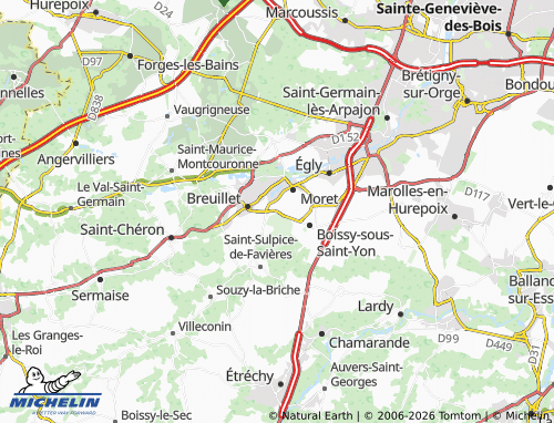 Carte MICHELIN Saint-Yon - ViaMichelin