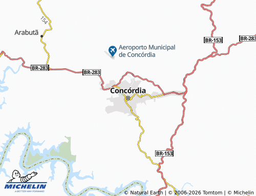 Mapa MICHELIN Concórdia - ViaMichelin