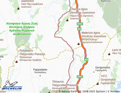 MICHELIN Kouklesi map - ViaMichelin