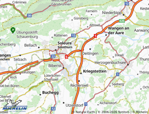 MICHELIN Derendingen map - ViaMichelin