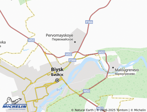 MICHELIN Prigorodnyy map - ViaMichelin