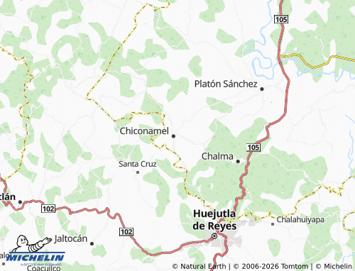 Mapa MICHELIN Teoloco - ViaMichelin