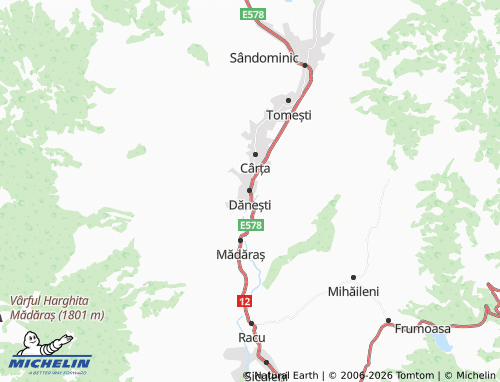 Mappa MICHELIN Dănești - ViaMichelin