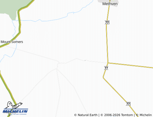 Mapa MICHELIN Ashburton Forks - ViaMichelin