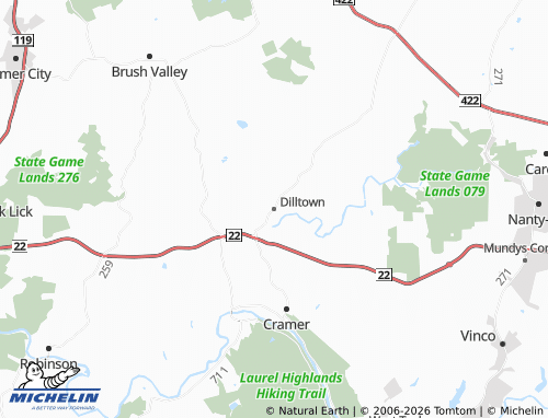 Mappa MICHELIN Dilltown - ViaMichelin