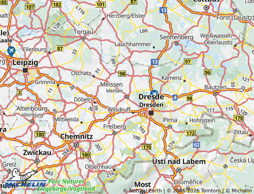 Mapa MICHELIN Meissen - ViaMichelin