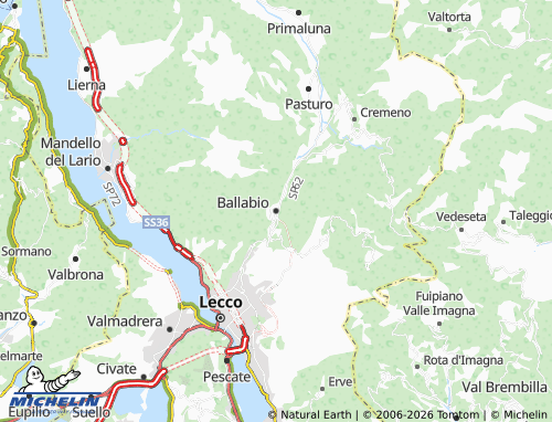 MICHELIN Ballabio map - ViaMichelin