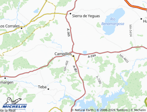 MICHELIN-Landkarte Campillos - ViaMichelin