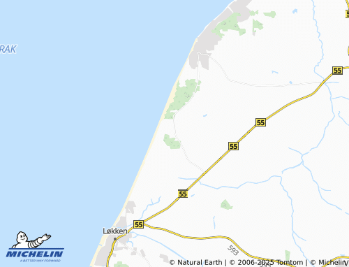 MICHELIN Nørre Rubjerg map - ViaMichelin