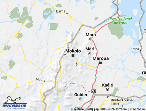 MICHELIN Mayo-Tsanaga map - ViaMichelin