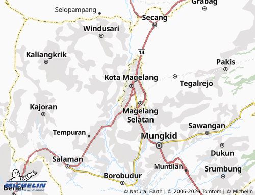 MICHELIN-Landkarte Jurangombo Utara - ViaMichelin