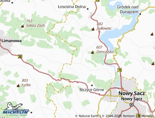 MICHELIN Chomranice map - ViaMichelin