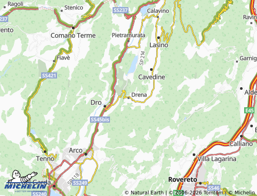 Mappa MICHELIN Drena - ViaMichelin