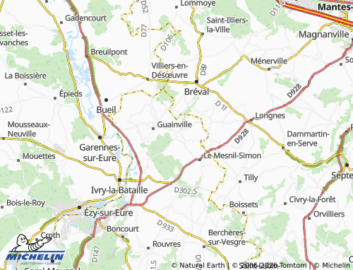 MICHELIN Gilles map - ViaMichelin
