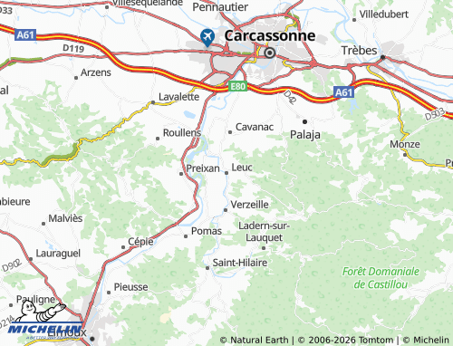 Mappa MICHELIN Leuc - ViaMichelin