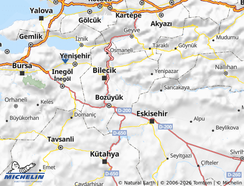 MICHELIN Söğüt map - ViaMichelin