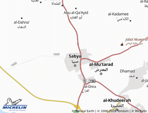 Mapa MICHELIN al-Feesiyyah - ViaMichelin