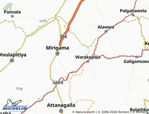 Mappa MICHELIN Bothale Ihalagama - ViaMichelin