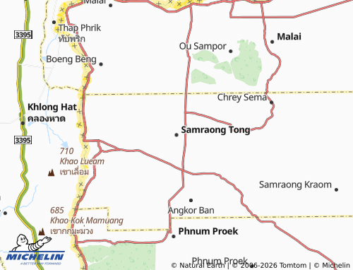 Kaart MICHELIN Samraong Tong - ViaMichelin