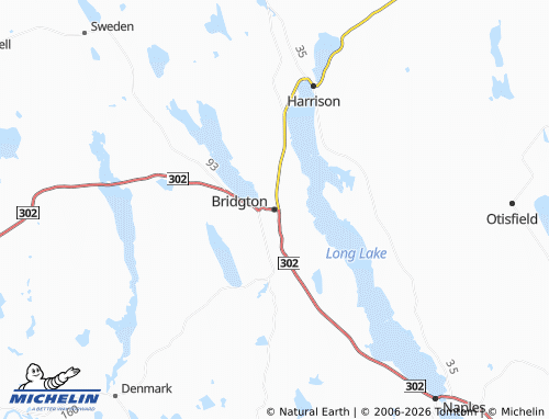 Mappa MICHELIN Bridgton - ViaMichelin
