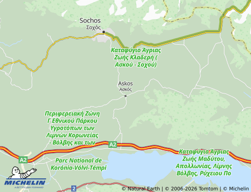 Mapa MICHELIN Askos - ViaMichelin