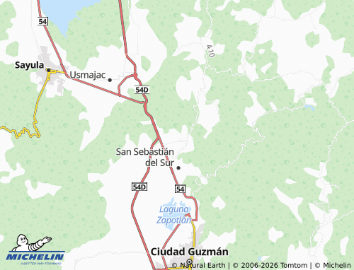 Kaart MICHELIN La Esperanza, San Andrés Ixtlán - ViaMichelin