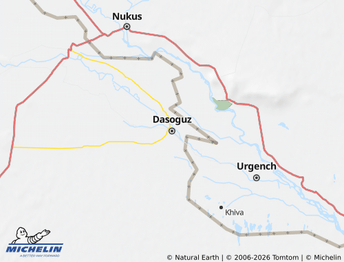 Mappa MICHELIN Tashauz - ViaMichelin