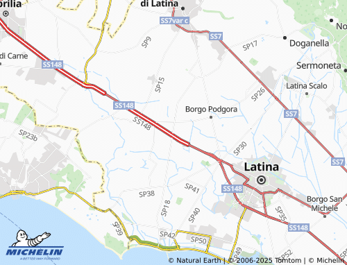 MICHELIN Prato Cesarino map - ViaMichelin