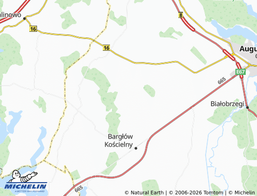 MICHELIN Kamionka Stara map - ViaMichelin