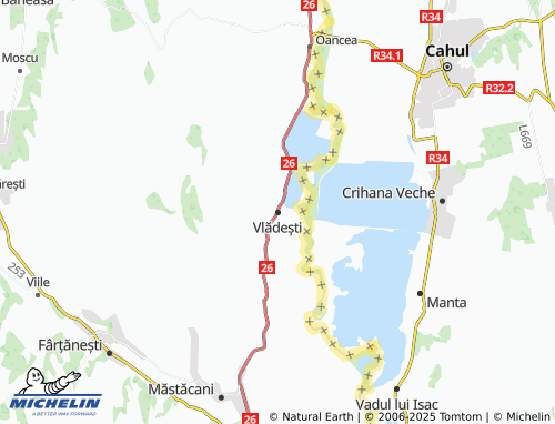 MICHELIN Vlădești map - ViaMichelin