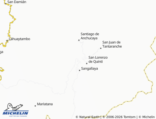 Mappa MICHELIN Huarochirí - ViaMichelin