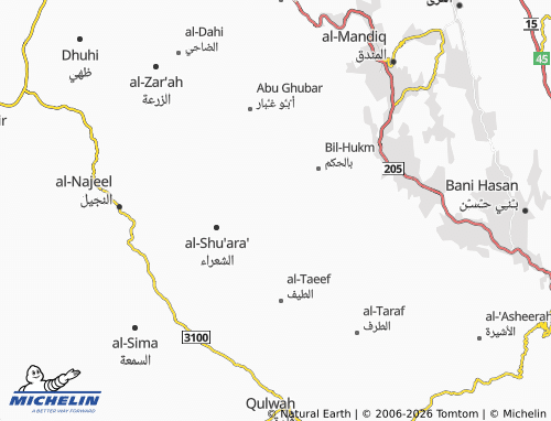 Carte MICHELIN al-'Amrah - ViaMichelin