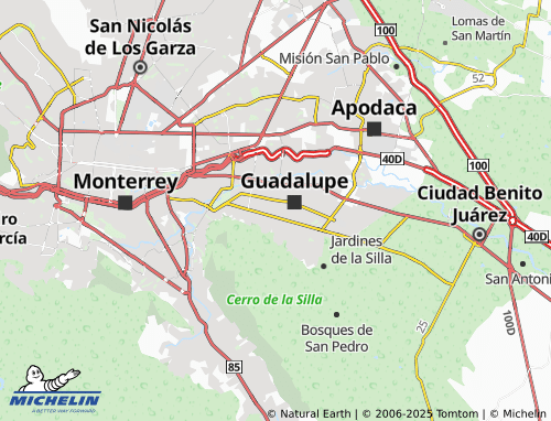 MICHELIN Cerradas de La Silla map - ViaMichelin
