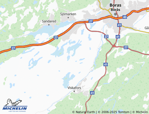 MICHELIN Lilla Bosnäs map - ViaMichelin